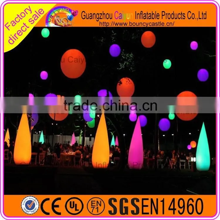 LED inflatable hanging ball/inflatable led balloon factory direct sale