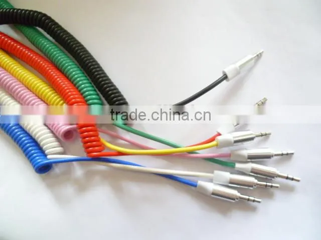 factory wholesale high speed spiral metal shell DC3.5 cable