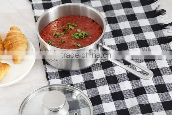 Elegant SS pot with steel handle