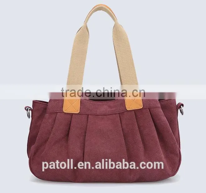 Alibaba China high quality round utility canvas tote bag round canvas bag