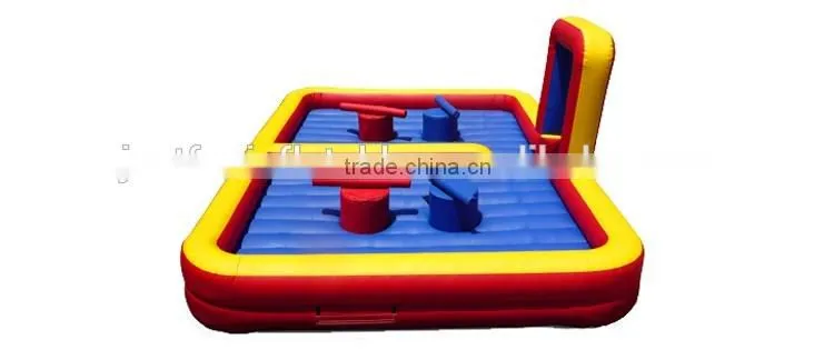 2 in 1 interactive game inflatable gladiator joust arena for sale