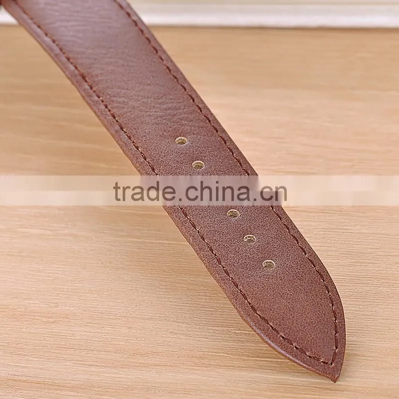China Supplier Quartz Brown Leather Strap Sports Mens Watches