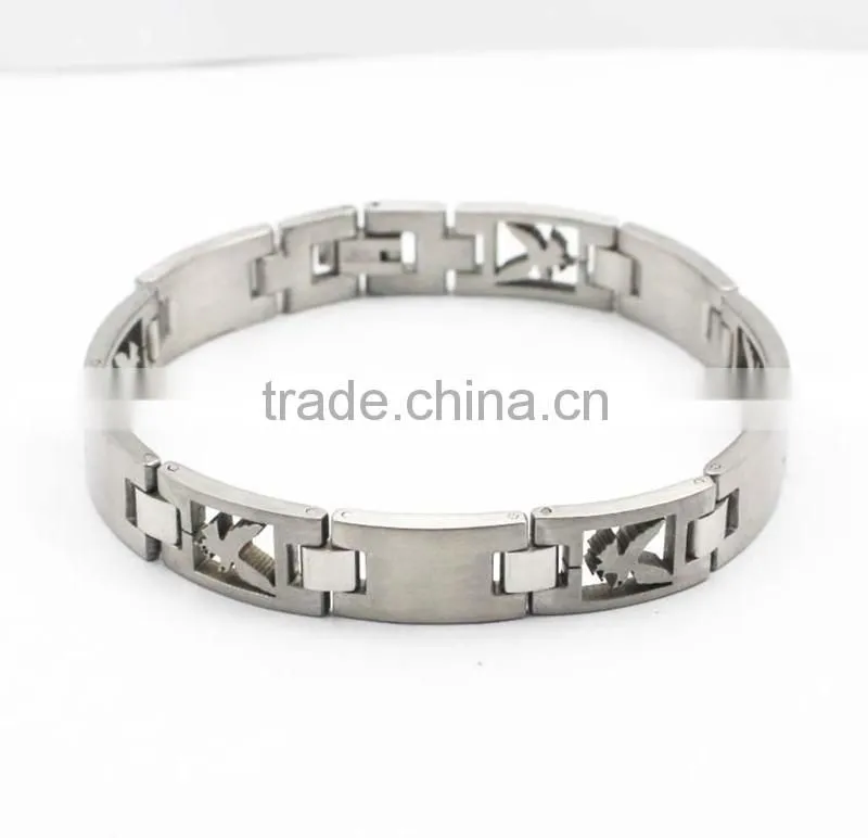 Fashion Business Casual Men Stainless Steel Eagle Bracelet