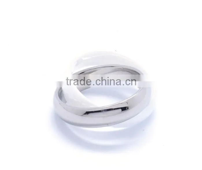 2015 new made fashion 2 in 1 design white gold engagement rings