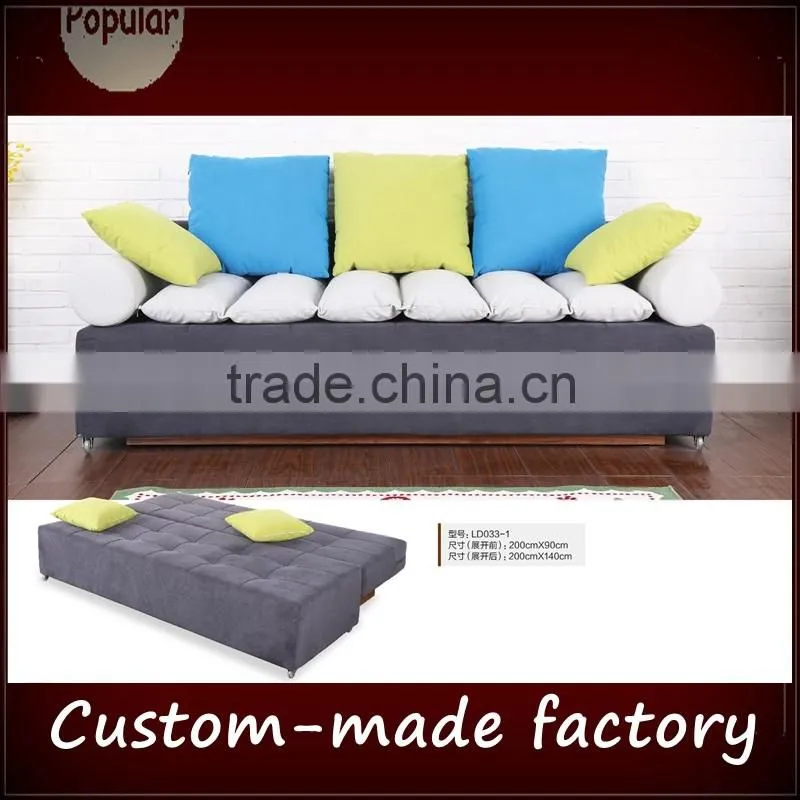 Folding sofa bed small apartment office 1.8 m minimalist modern removable and washable fabric sofa bed double