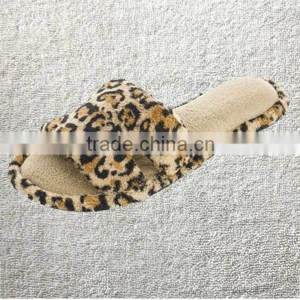 Womens New Comfy Terry Open Toe, Slide Scuff House Slipper