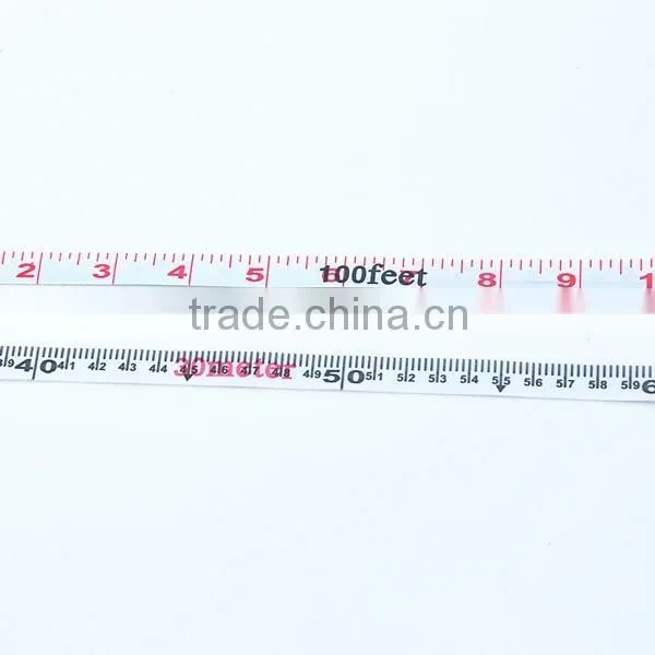 100FT Long Distance Professional Hand Tools Round PVC Fiberglass 30m Tape Measure With Your Logo Sticker