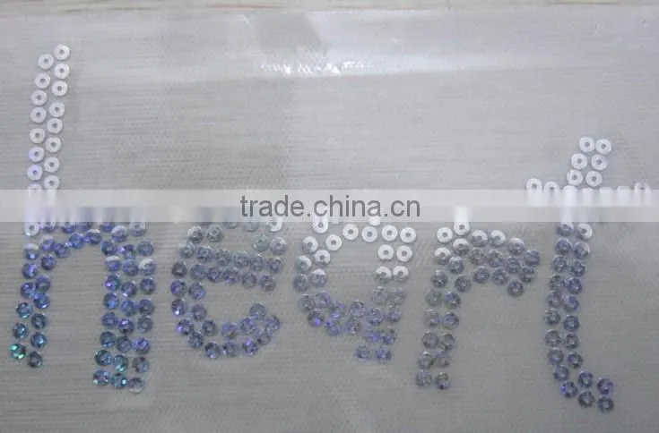 Sequins hotfix t-shirt iron on stickers