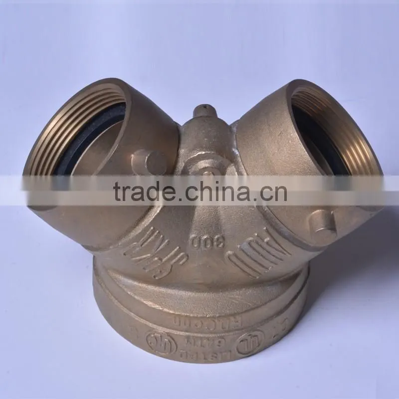 4''*21/2''*21/2''' Fire Department Connection Siamese Y type Single Clapper Siamese FM/UL Listed