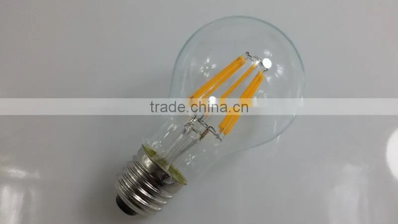 Full glass UL CE RoHS 230V 120V led vintage bulb 8w led filament