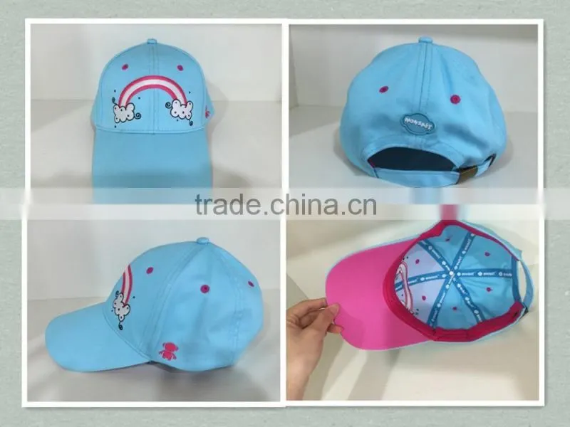 custom style fashion and hot contrast color women sports cap and hat wholesale