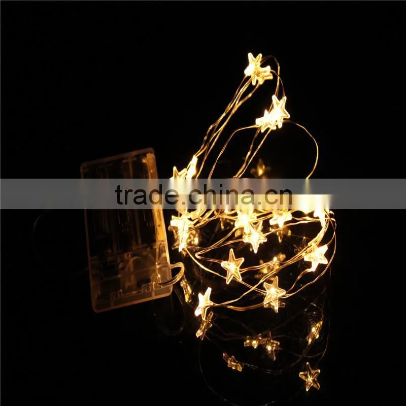 chritmas artificial star with led battery operated remote contron light led string light