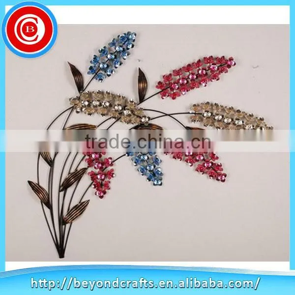 Acrylic Bead Flower Bunch Iron Wall Art