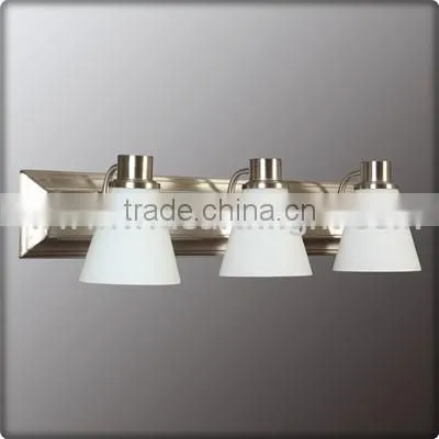 UL CUL Listed Hotel Bathroom Light With Three White Glass Shades W20163