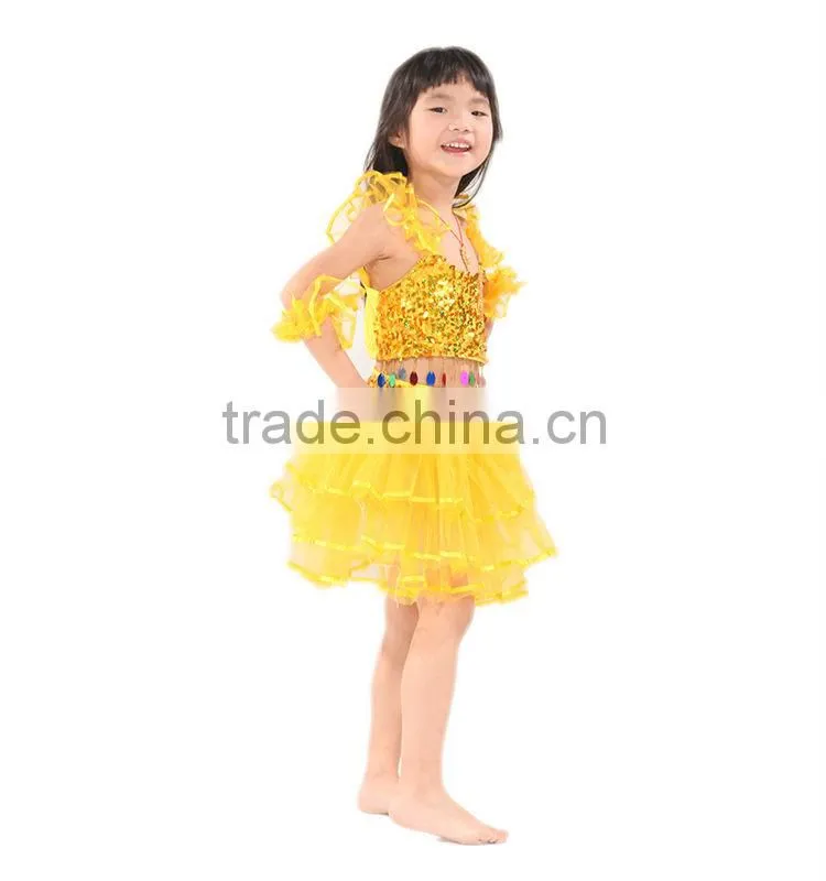 SWEGAL SGBDT13082 2013 fashion 3 colors green lovely children performance belly dance skirts