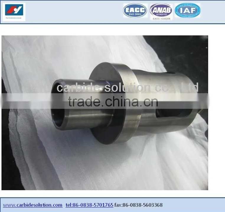 Tungsten carbide flow regulating valve for oil and gas industry