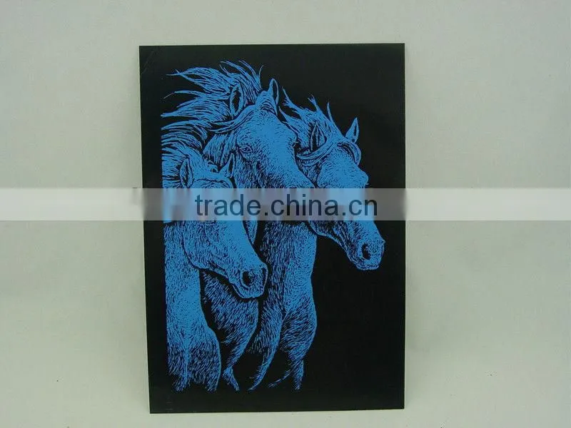 Engraving card/Scrap art foil/foil card/Parrot designed foil paper engraving art