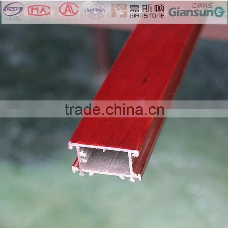 American cherry purplish red seal coated aluminium windowdoor and sections/ aluminium extrusion profiles for the window and door