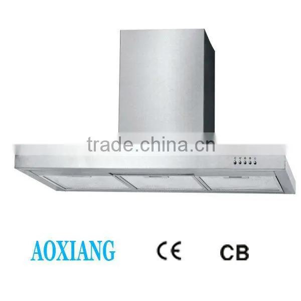 2015 new style kitchen ventilator / Washable aluminium filter range hood/Tempered glass smoke exhaust ventilator H88