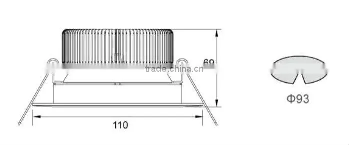 High Power LED downlight parts