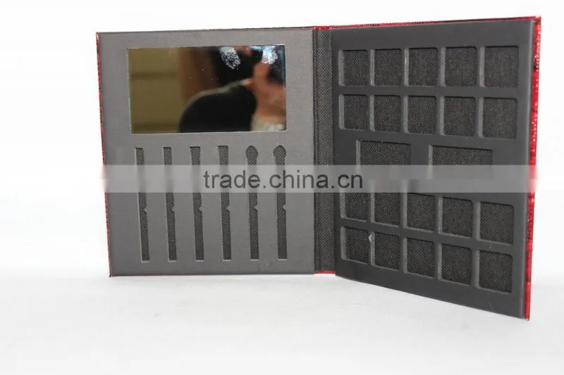 Luxurious cardboard leather Cosmetic Box/Makeup Brush Box