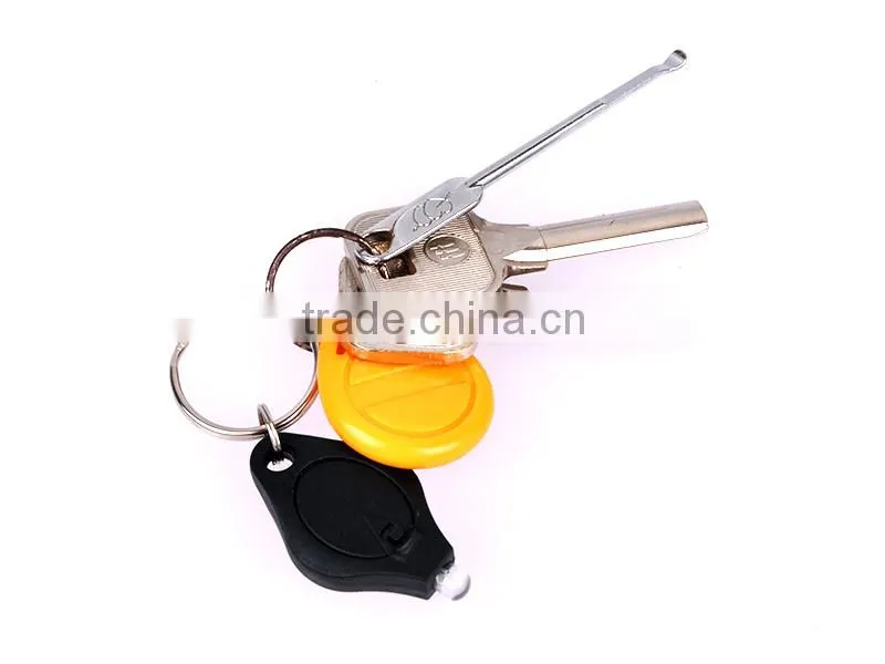 Plastic Multi-Color promotional mini led flashlight keychain factory