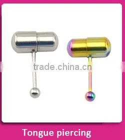 2016 Fashion design cheap vibrating body piercing jewelry candy body piercing jewelry