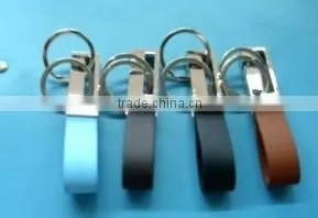 Nice Fashion Metal leather Keychain