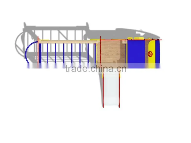 Amusement Park Children Wood Playground Slide Set/Wood playground