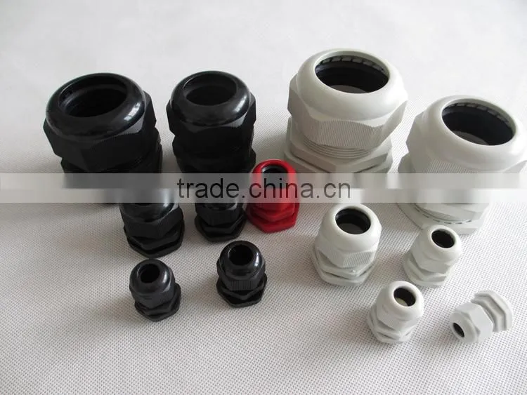 PG Series IP66 Plastic Waterproof Nylon Connector And Cable Gland m8 nylon cable glands