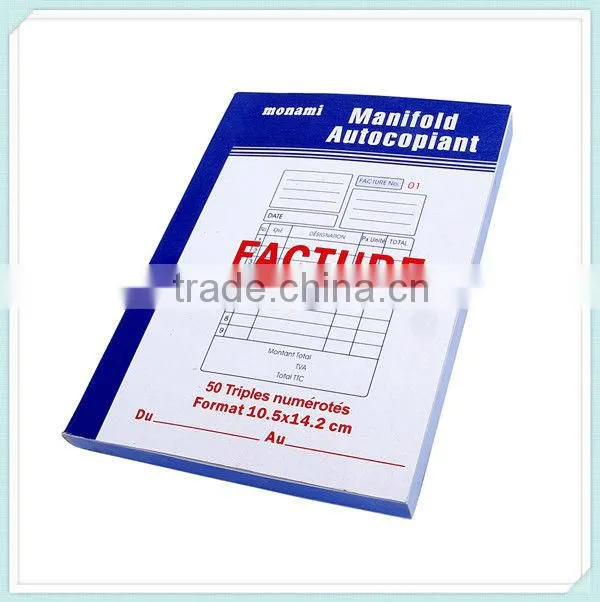 NCR manufactures 5.5*8.1'' duplicate easy copying invoice book