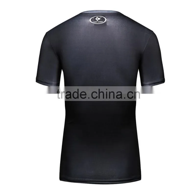 2016 guangzhou casual wear camisetas marvel men superhero compression shirts 3d t shirt sportswear for maler
