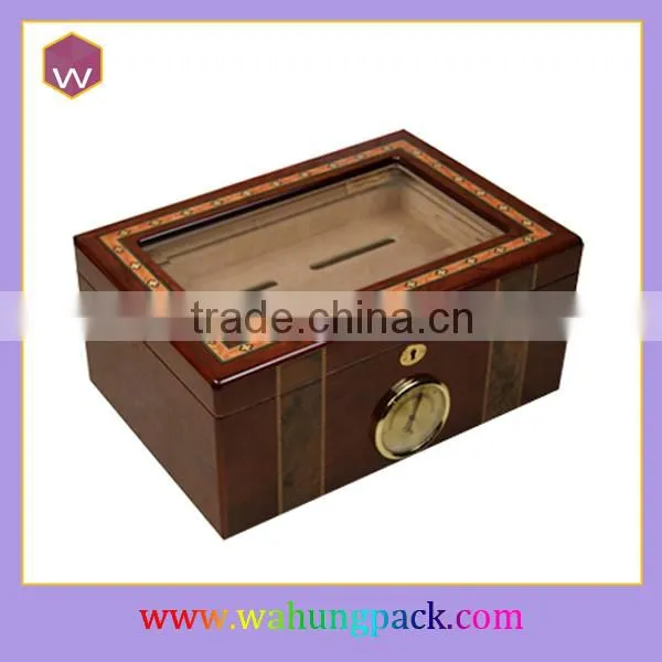 Stylish High Quality Wooden Case Cigar Packaging Box With Drawers Collection