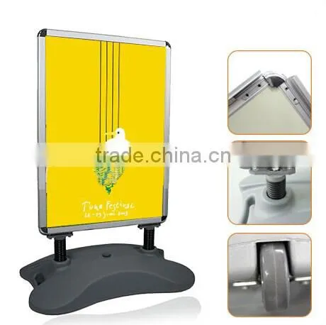 Different sizes waterbase pavement sign for advertising,windmaster stand