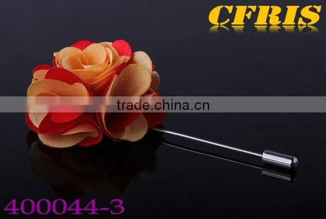 Farbic Cloth Lapel Pin,Multi-Color Flower Lapel Pin