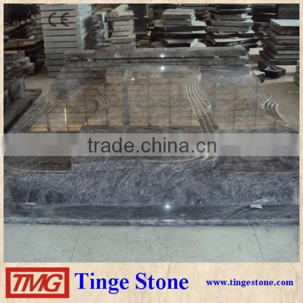 High Quality Vizag Blue Granite Tombstone
