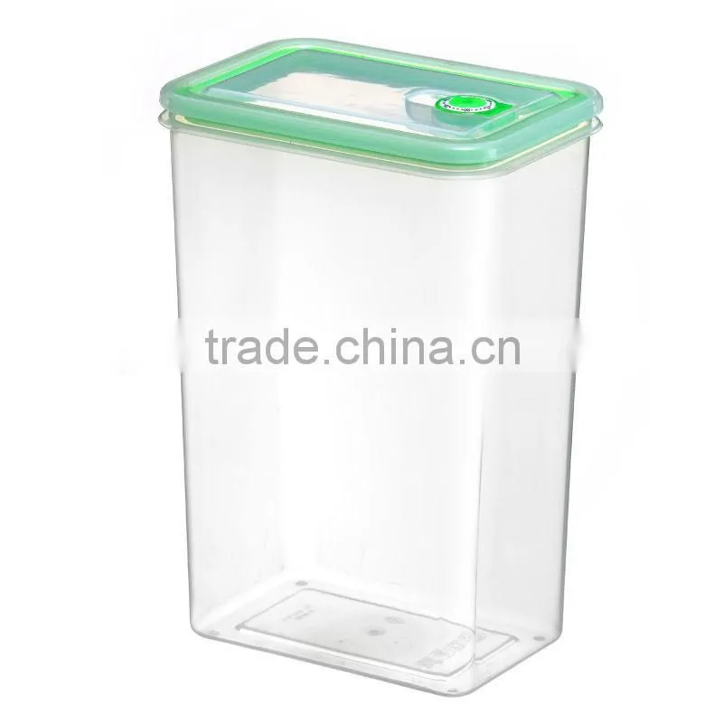 2400ml high rectangle food storage container with date dial