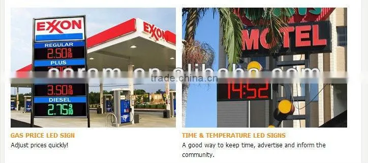 16" inch 88:88:88C/F led clock wall mounted