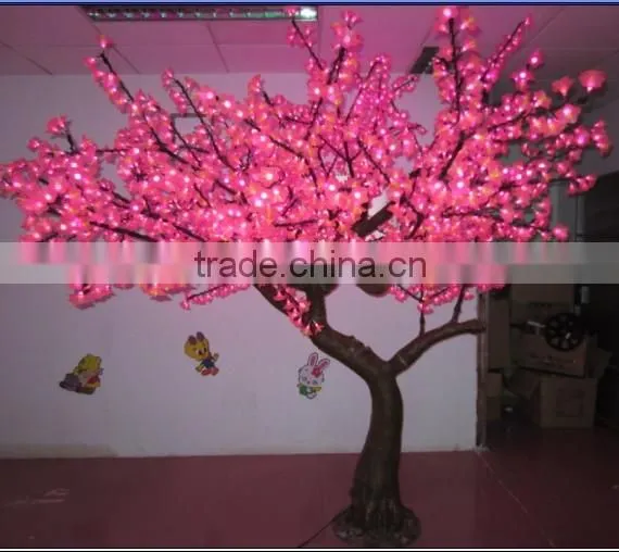 Outdoor acrylic motif tree light LED sculpture light decorations led cherry blossom tree light