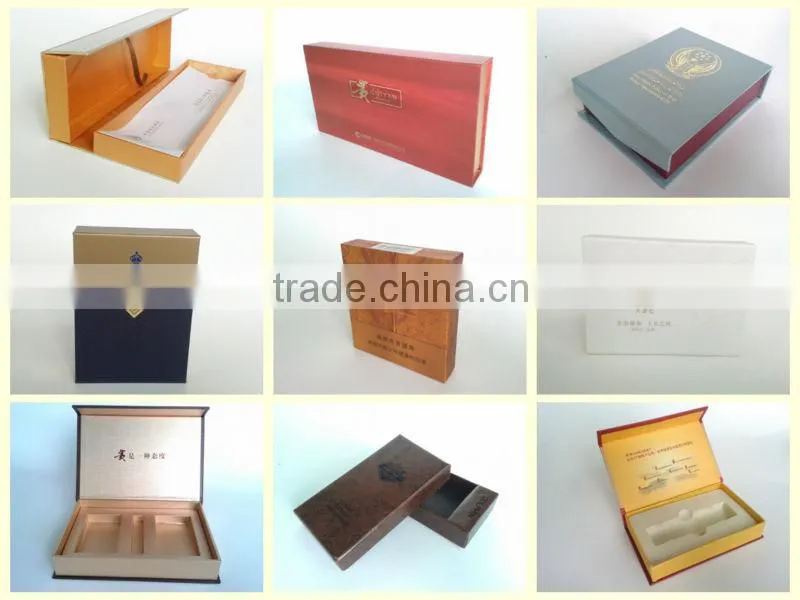 printing paper box with magnet closure and plastic tray for cigarette