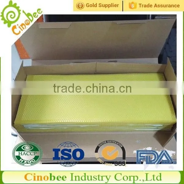 Beeswax sheet for comb foundation