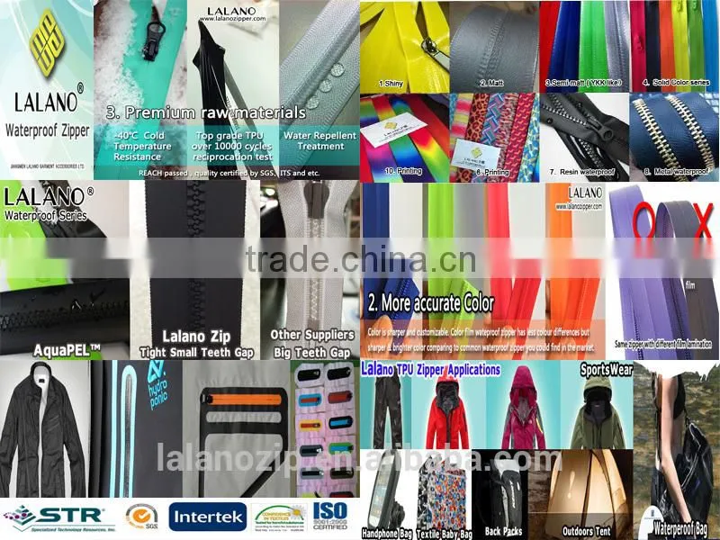 all size plastic metal nylon zipper use for China shop online clothing