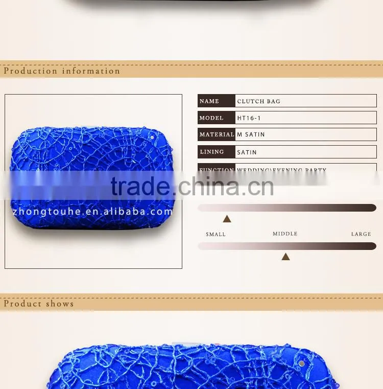 high quality mesh sequins evening clutch box