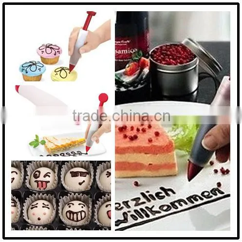 Stylish Silicone Pastry Decorating Pen Cake Cookie Pastry Cream Chocolate Icing Decorating Syringe