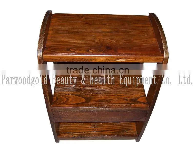 2016 Christmas Hot Sale Wooden Mobile Beauty Trolley