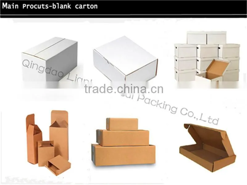 Customized logo corrugated white box / white paper box