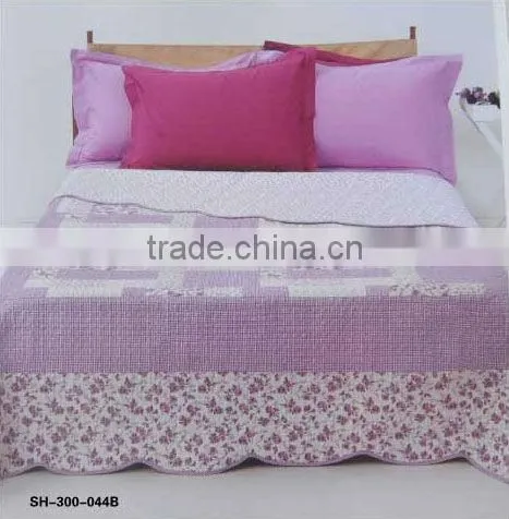 Elegant microfiber printed bedding set /bedspread set