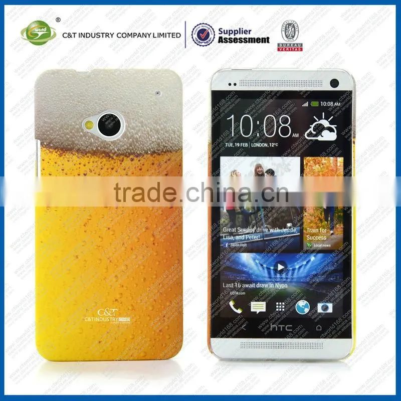 C&T Beer pattern with Customized Protective Hard Cover Case for HTC