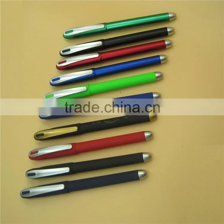 colored rubber plastic gel ink pen (G-138)