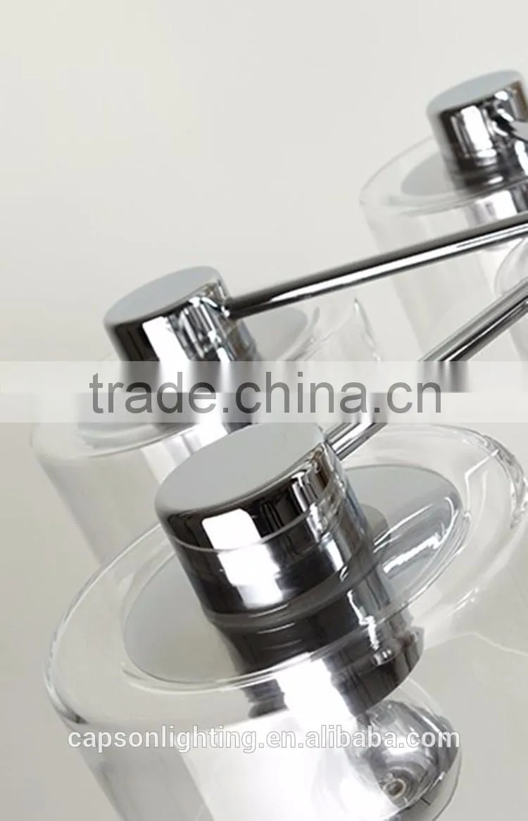 modern desingn glass shade indoor ceiling lamp with chandelier